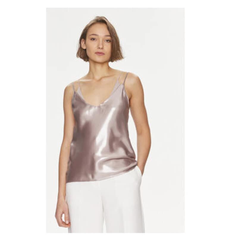 Дамска тениска -  303807207 - Полиестер/Рециклиран полиестер - Кафява - Кафяв BOSS