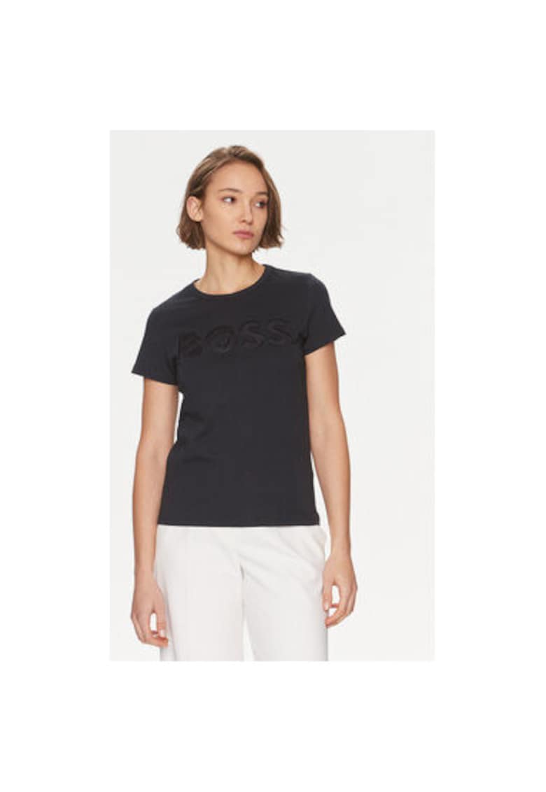 Дамска тениска - 303808594 - Памук - Син - Син BOSS