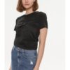 Дамска тениска -  303811976 - Полиестер - Черна - Черен Sisley