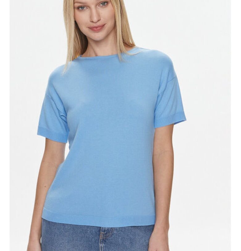 Дамска тениска -  303812805 - Памук/Модал - Синя - Син United Colors of Benetton