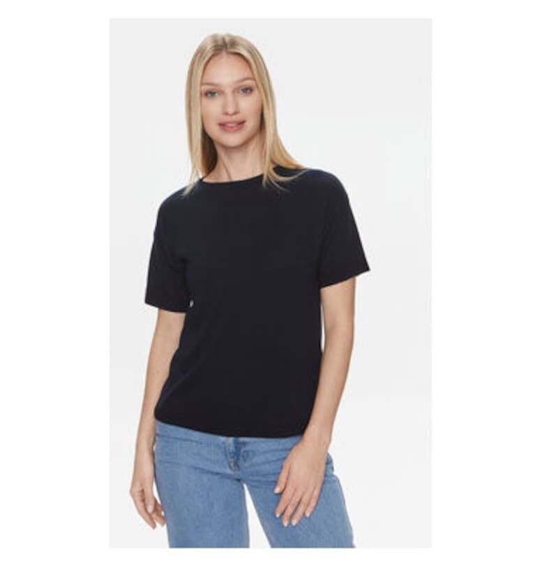 Дамска тениска -  303812829 - Памук/Модал - Синя - Син United Colors of Benetton