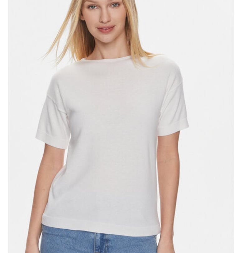 Дамска тениска -  303812867 - Памук/Модал - Бяла - Бял United Colors of Benetton