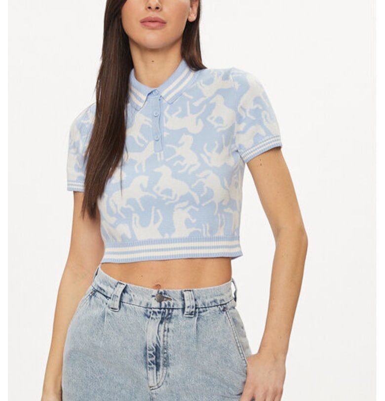 Дамска тениска -  303813062 - Памук - Син - Син United Colors of Benetton