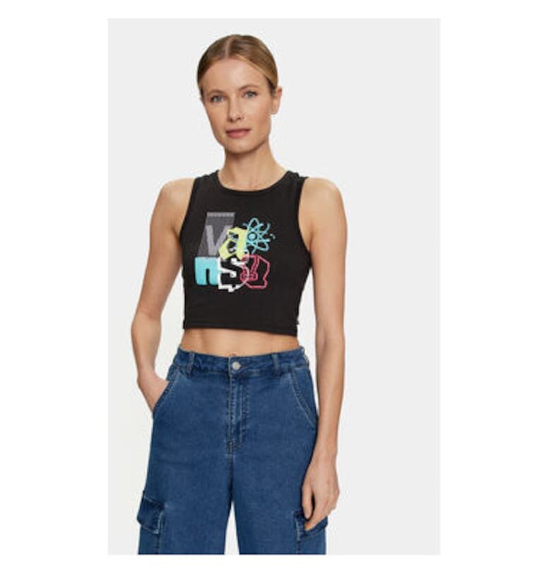 Дамска тениска -  303841324 - Памук - Черен - Черен Vans