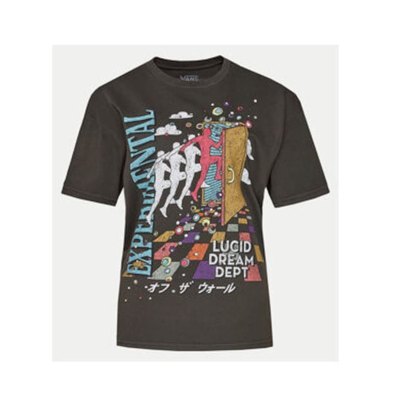 Дамска тениска -  303841348 - Памук - Черен - Черен Vans