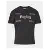 Дамска тениска - 303878115 - Памук - Черен - Черен Replay