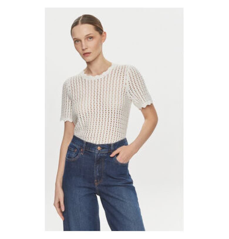 Дамска тениска -  304164163 - Памук - Бяла - Бял GAP