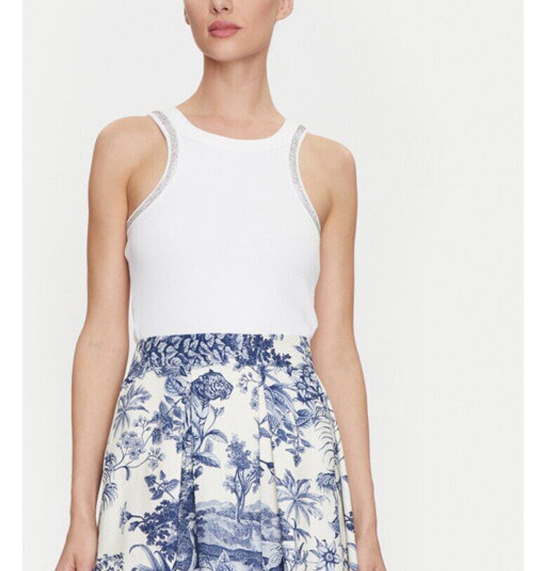 Дамска тениска -  304456787 - Памук - Един размер INTL - Бяла VICOLO