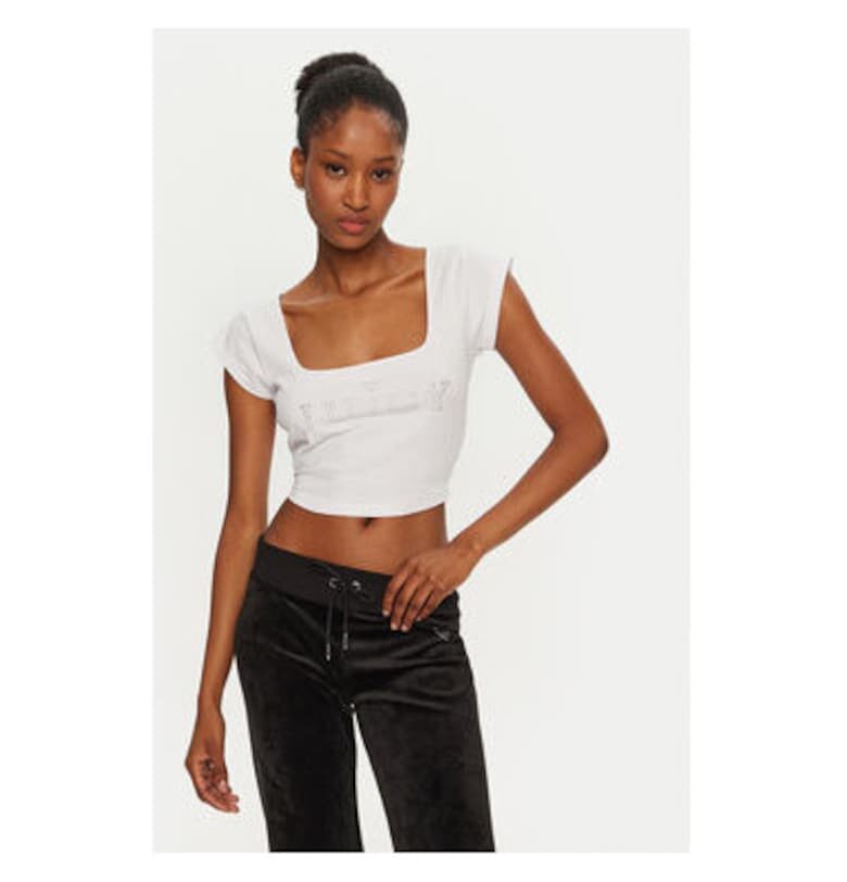Дамска тениска -  304462177 - Памук - Бяла - Бял Juicy Couture