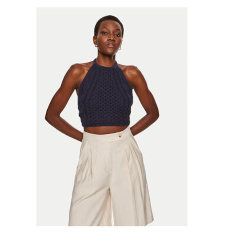 Дамска тениска -  304549045 - Памук/Акрил - Синя - Син Staud