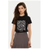 Дамска тениска -  304579516 - Органичен памук - Черна - Черен Karl Lagerfeld