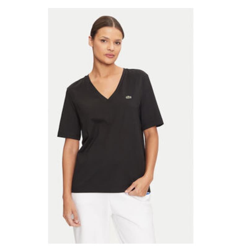 Дамска тениска -  304582639 - Памук - Черен - Черен Lacoste