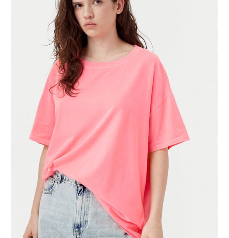 Дамска тениска -  304610776 - Памук - Розов - Розово American Vintage