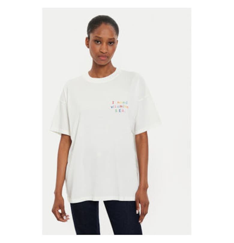 Дамска тениска -  304688072 - Памук - Бежов - Бежов VICOLO