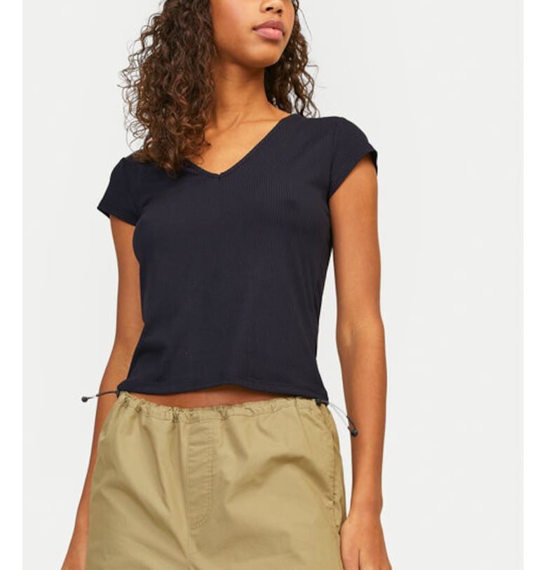 Дамска тениска -  304703119 - Полиестер - Черна - Черен JJXX