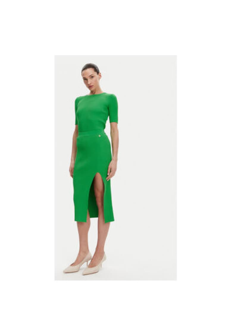 Дамска тениска - 304772412 - Вискоза/Полиамид - Зелена - Зелен Silvian Heach