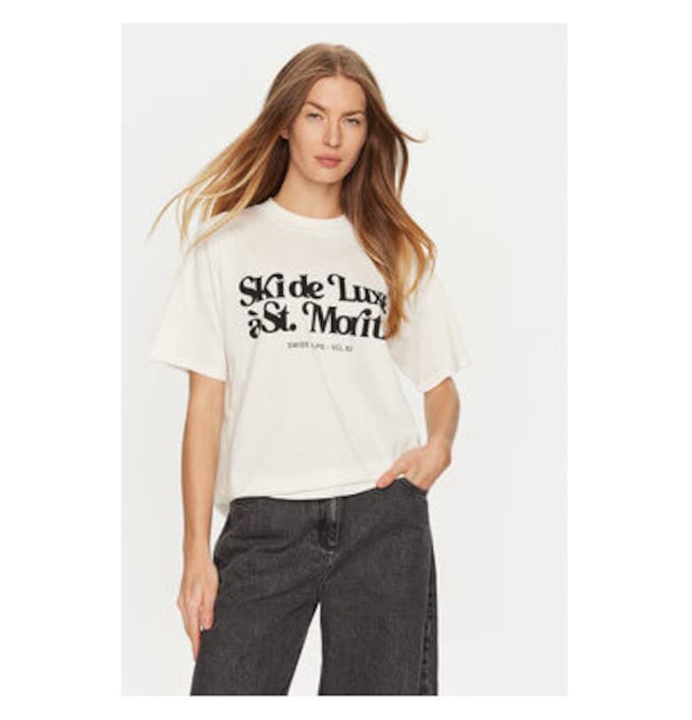 Дамска тениска -  304906879 - Памук - Един размер INTL - Бежов VICOLO