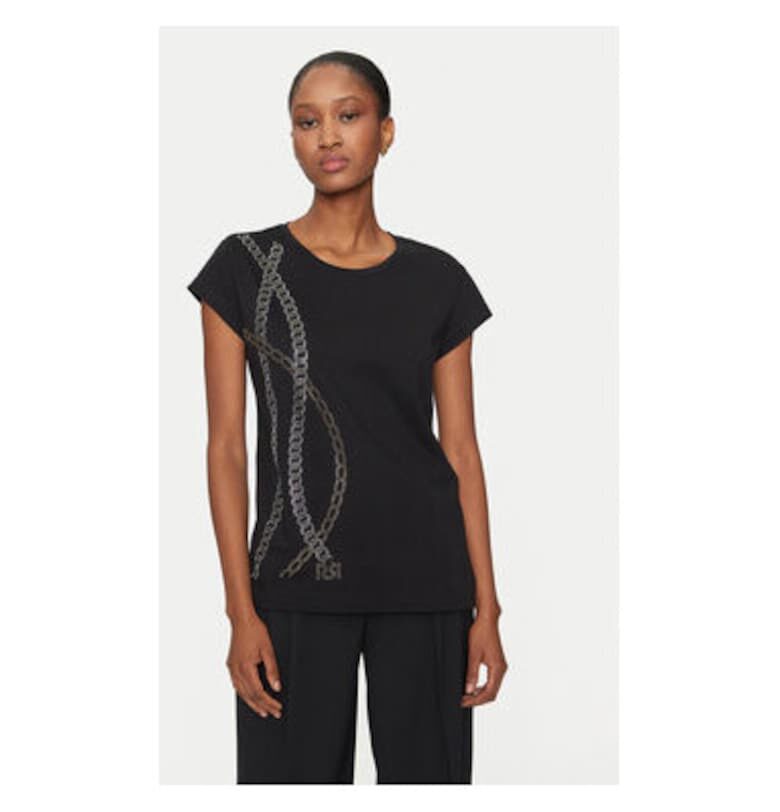 Дамска тениска -  304996146 - Памук - Черен - Черен Rinascimento