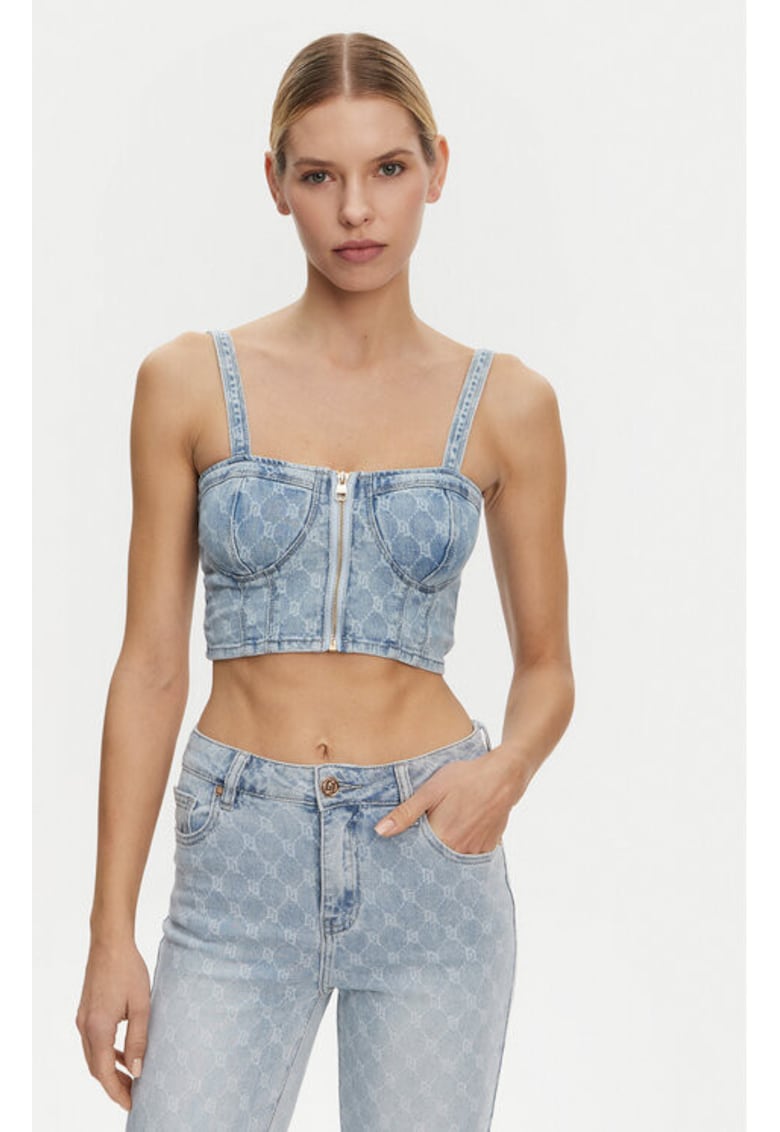 Дамска тениска - 305244673 - Памук - Син - Син Gaudi