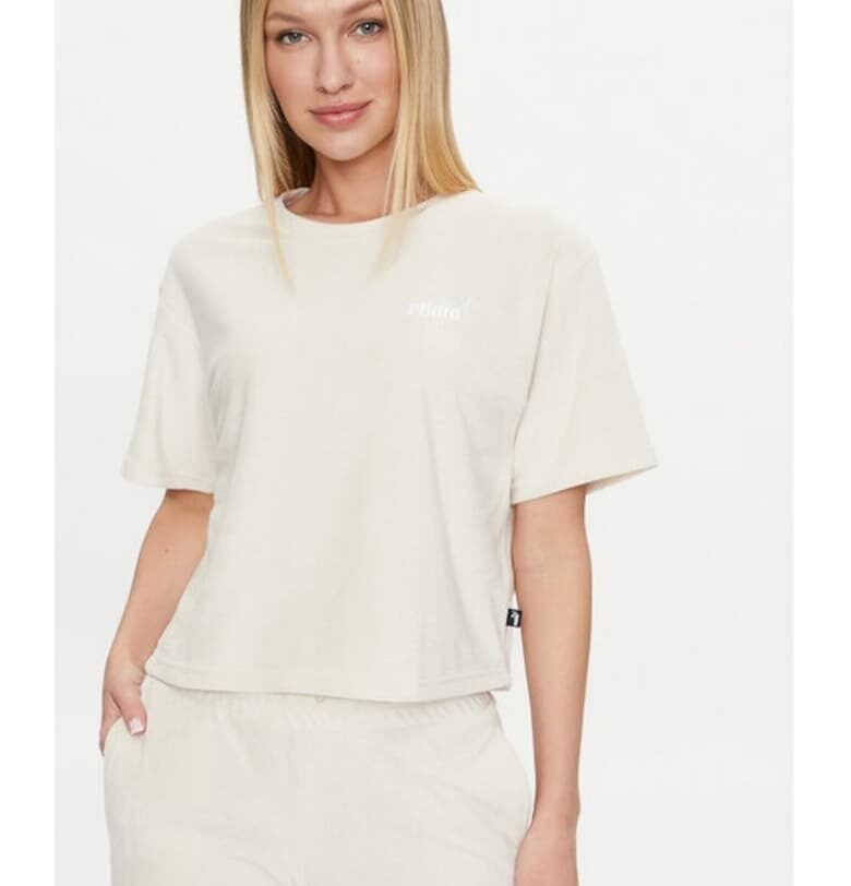 Дамска тениска -  325114 - Екрю - Памук - Puma