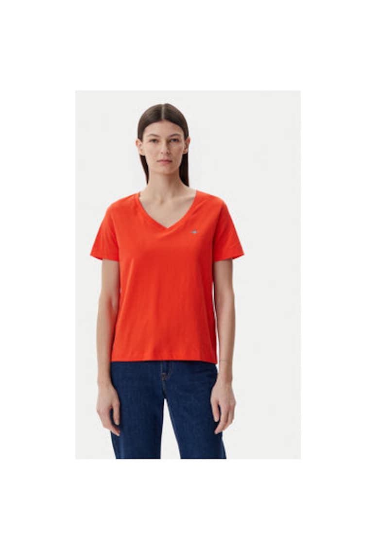 Дамска тениска 4200750 - Памук - Оранжев - Оранжев Gant