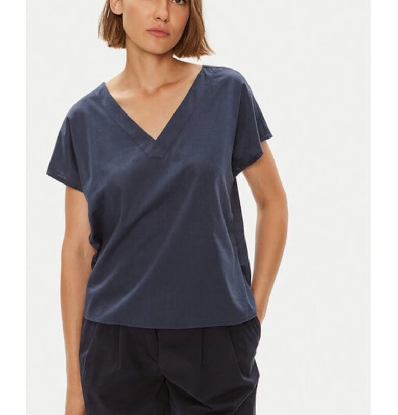 Дамска тениска -  543401 - тъмносиня - памук - Mustang