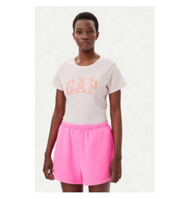 Дамска тениска  729555-01 - Памучен - Розов - Розово GAP