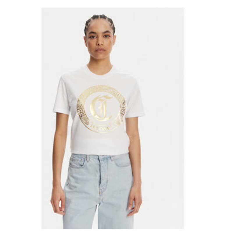 Дамска тениска  78PAHT01 CJ500 - Памук - Бял - Бял JUST CAVALLI