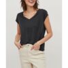 Дамска тениска -  806554 - черна - модал - Черен Vila