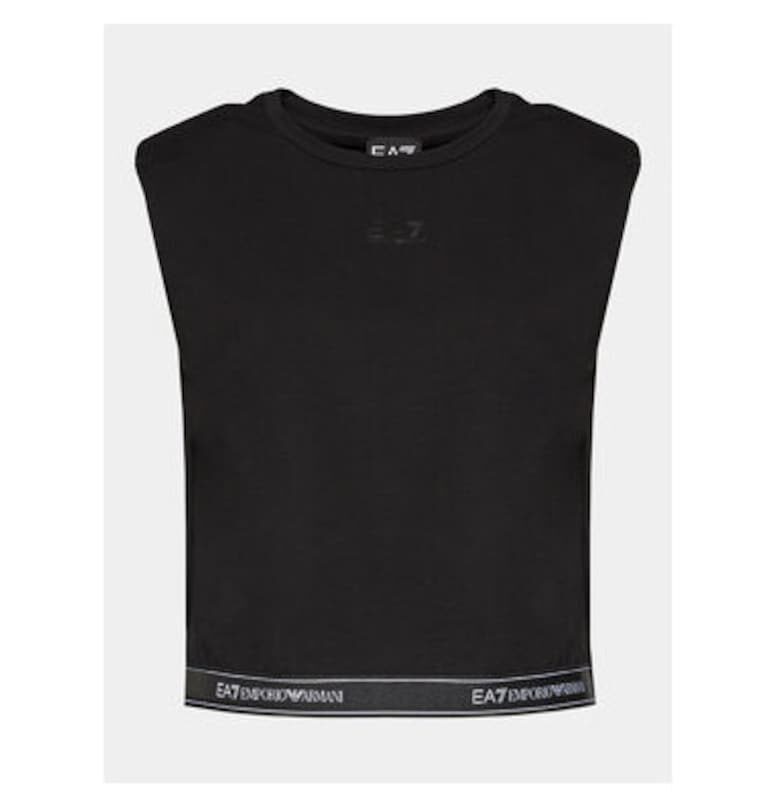 Дамска тениска - Emporio Armani  303538804 - Памук/Модал - 2XL INTL - Черна EA7