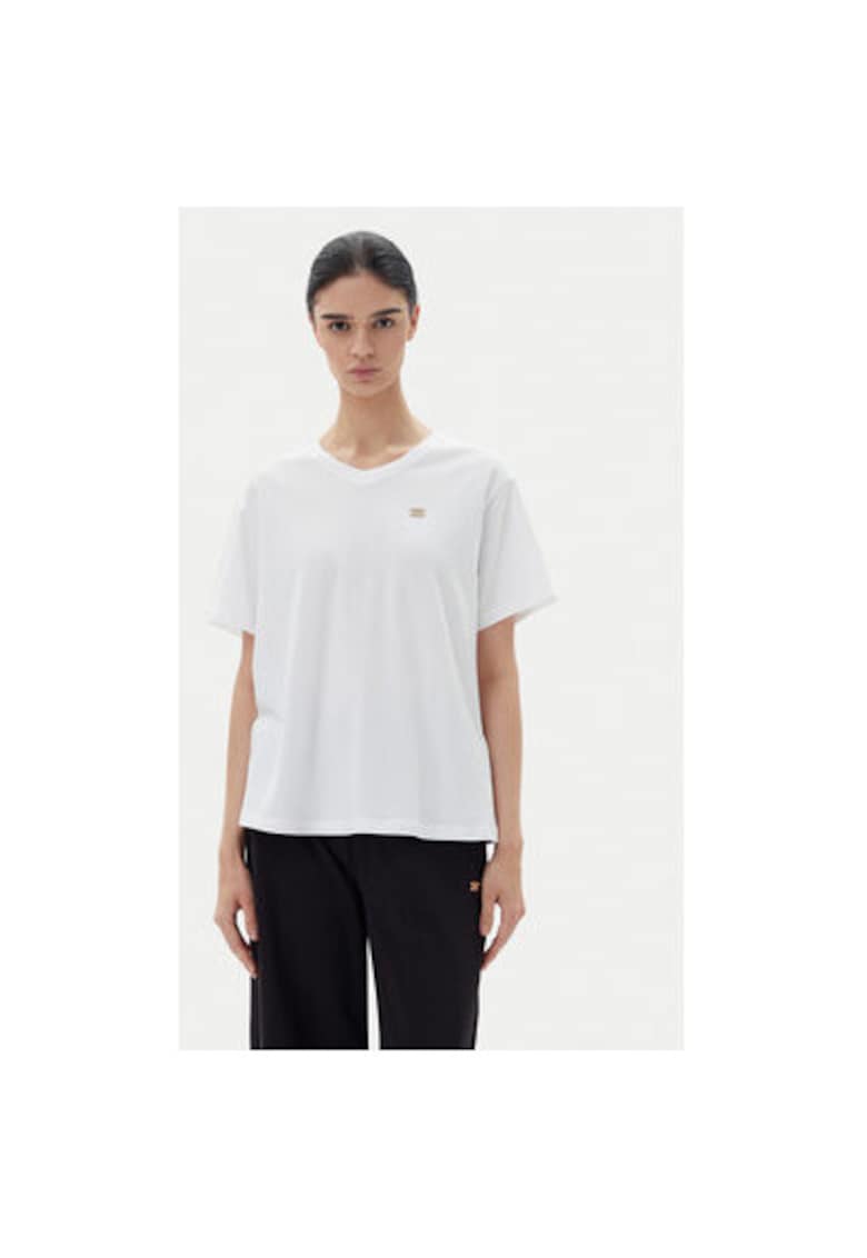 Дамска тениска Emporio Armani - 7W000029 AF10373 - Памук - 2XL INTL - Бяла EA7