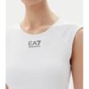 Дамска тениска - Emporio Armani бяла - полиестер и еластан - EA7