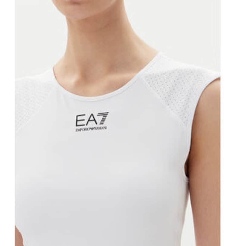 Дамска тениска - Emporio Armani  бяла - полиестер и еластан - EA7