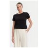 Дамска тениска  FS25ST3002J400G5 - Памук - Черен - Черен Fracomina