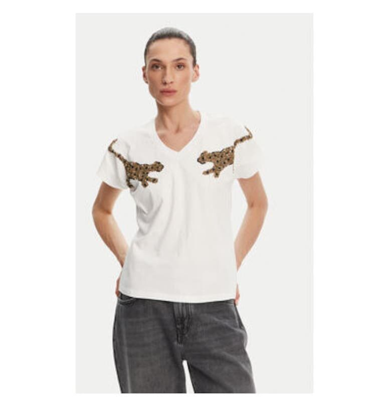 Дамска тениска  MS2515018 - Памук - Бял - Бял Lola casademunt by maite