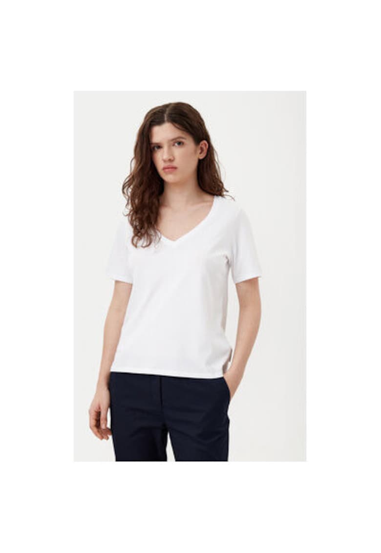 Дамска тениска - Marc O'Polo - 304830235 - Памук - 2XL INTL - Бяла marc o polo