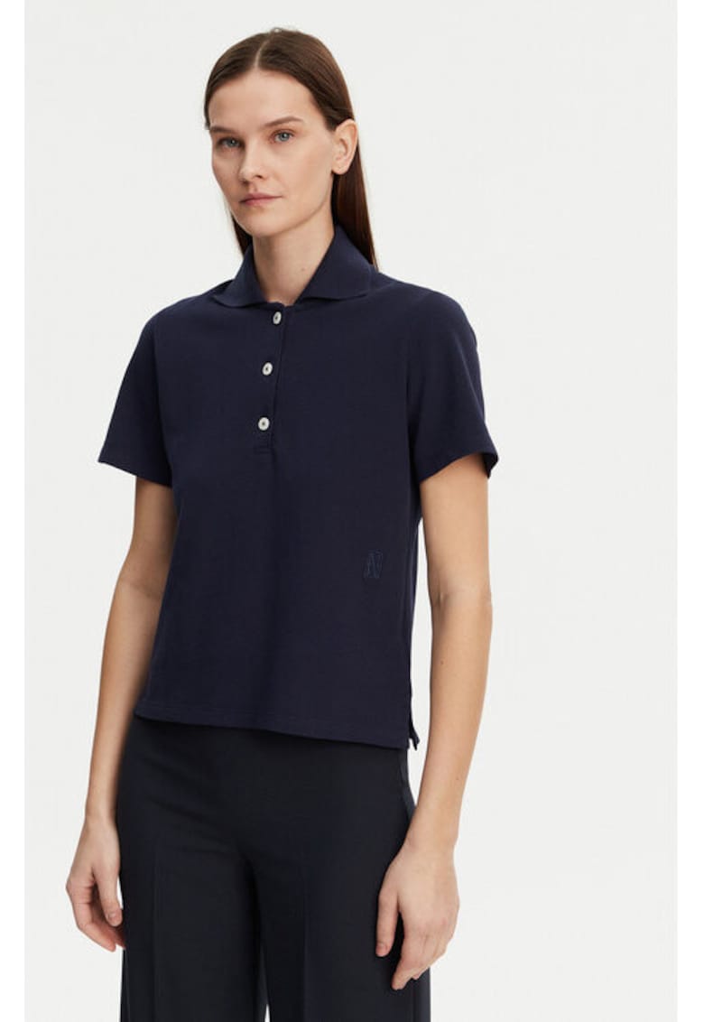 Дамска тениска - Marc O'Polo - 304883200 - Органичен памук - Син - Син marc o polo