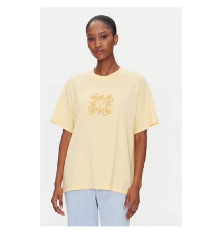 Дамска тениска  RD0119 - Памук - Жълт - Жълт VICOLO