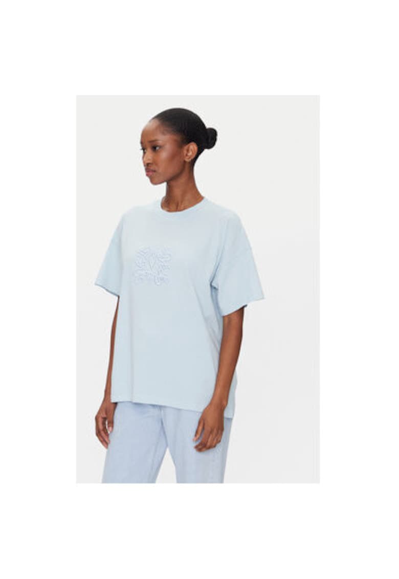 Дамска тениска RD0119 - Памук - Светлосин - Светлосин VICOLO