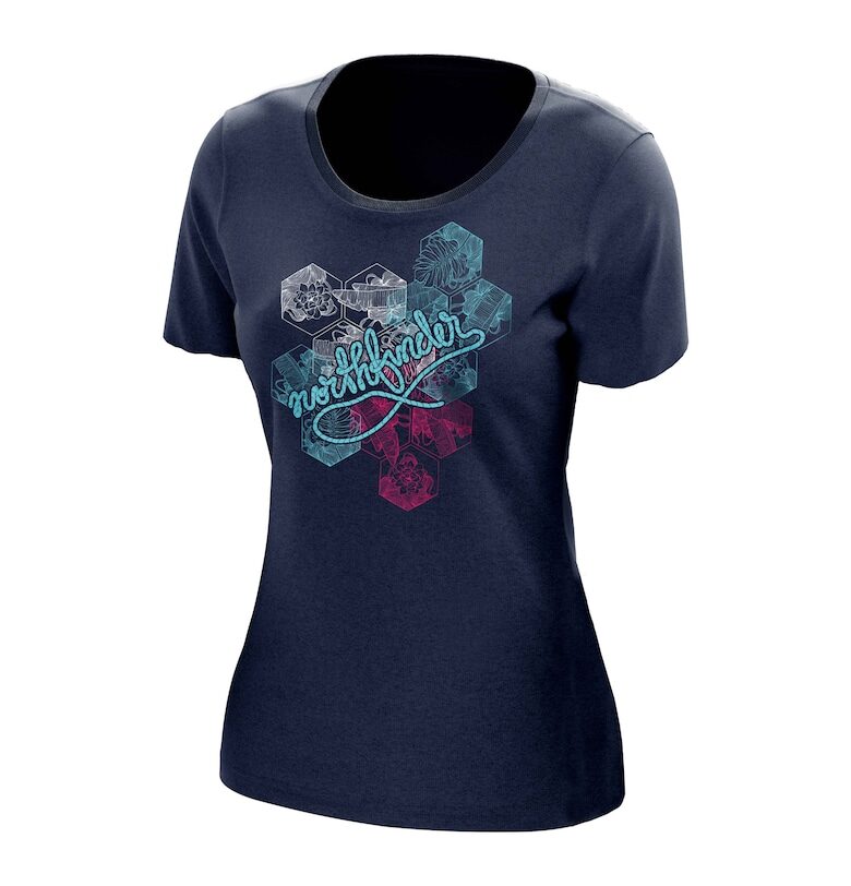 Дамска тениска от мериносова вълна за открито Argentera1 nightblue NORTHFINDER