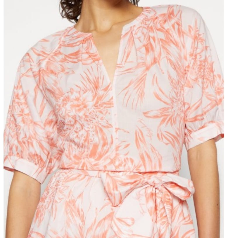 Дамска тениска  памук - Червен/Бял Tommy Hilfiger