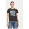 Дамска тениска  размер S - 17369-3023 - памук - черна - Черен Levis