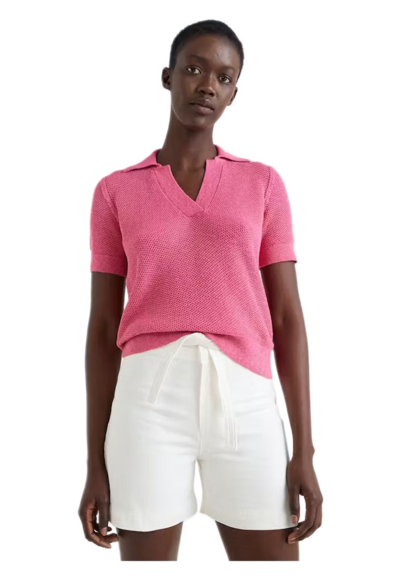 Дамска тениска розова - Розово Tommy Hilfiger