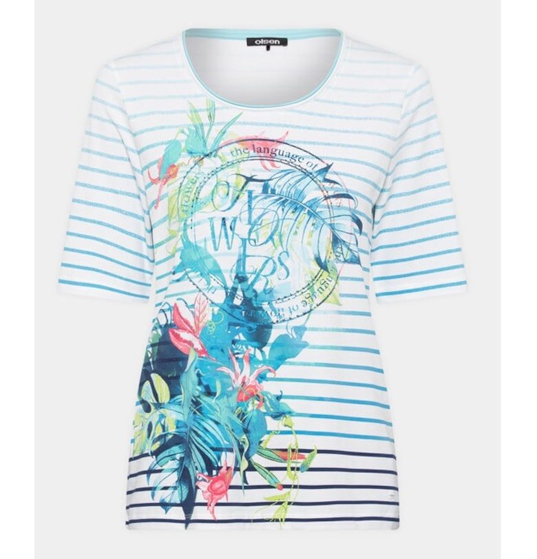 Дамска тениска -  синя - памук - Син Olsen