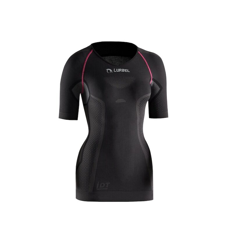 Дамска термо тениска -  Cristallo - тъмно сиво-фуксия Lurbel