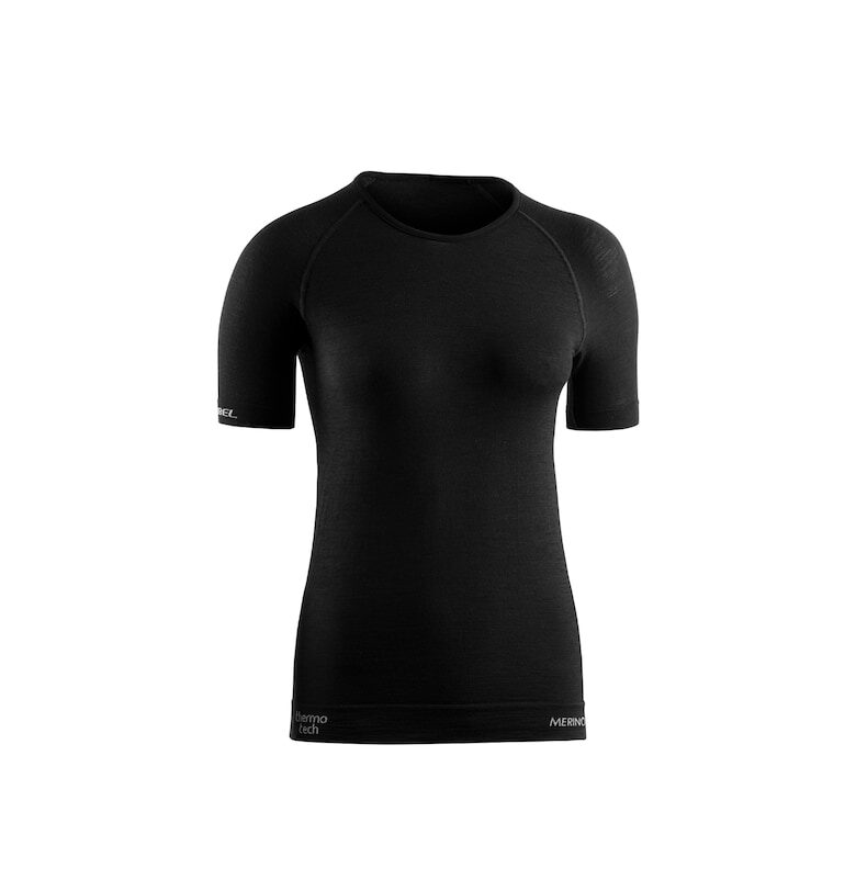 Дамска термо тениска -  Merino Lite - черна Lurbel