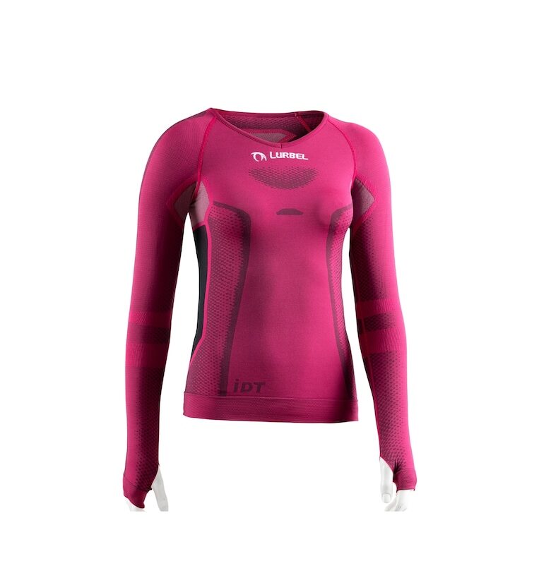 Дамска термо тениска с дълъг ръкав -  Cristallo - фуксия Lurbel