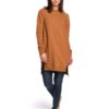 Дамска туника - Памук/Еластан - Кафява - Кафяв OEM