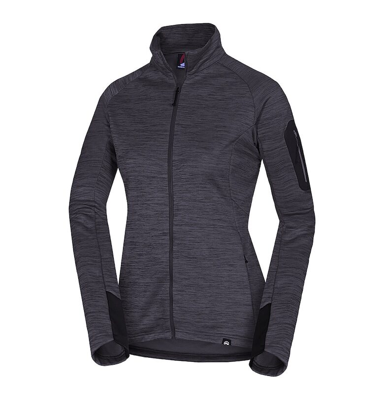 Дамска флийс блуза с антипилинг защита Bertha - Черен меланж NORTHFINDER