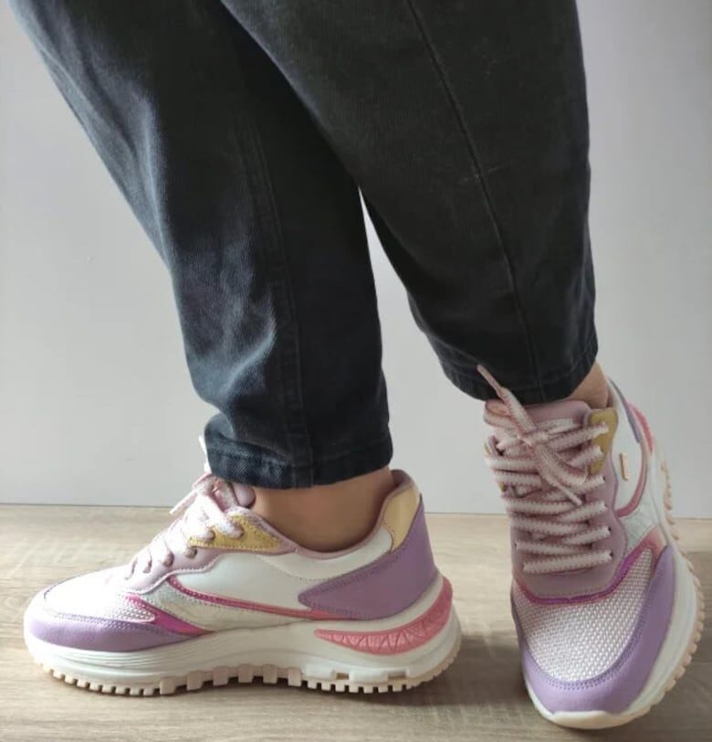 Дамски Ежедневни Обувки  250533-18 Лилаво с Бяло - Лилаво Misscat